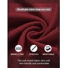 image:imageCOOFANDY Mens Casual Henley Shirt Band Collar Short Sleeve Shirt Summer Beach Hippie TShirtWine Red