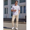 image:imageCOOFANDY Mens Casual Joggers Pants Elastic Drawstring Chino Cargo Pants Hiking Outdoor Track SweatpantsBeige