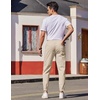 image:imageCOOFANDY Mens Casual Joggers Pants Elastic Drawstring Chino Cargo Pants Hiking Outdoor Track SweatpantsBeige