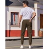 image:imageCOOFANDY Mens Casual Joggers Pants Elastic Drawstring Chino Cargo Pants Hiking Outdoor Track SweatpantsBrown