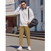 image:imageCOOFANDY Mens Casual Joggers Pants Elastic Drawstring Chino Cargo Pants Hiking Outdoor Track SweatpantsDark Khaki
