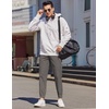 image:imageCOOFANDY Mens Casual Joggers Pants Elastic Drawstring Chino Cargo Pants Hiking Outdoor Track SweatpantsDrak Grey