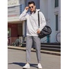 image:imageCOOFANDY Mens Casual Joggers Pants Elastic Drawstring Chino Cargo Pants Hiking Outdoor Track SweatpantsGrey