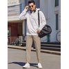 image:imageCOOFANDY Mens Casual Joggers Pants Elastic Drawstring Chino Cargo Pants Hiking Outdoor Track SweatpantsKhaki2