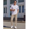 image:imageCOOFANDY Mens Casual Joggers Pants Elastic Drawstring Chino Cargo Pants Hiking Outdoor Track SweatpantsKhaki2