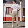 image:imageCOOFANDY Mens Casual Joggers Pants Elastic Drawstring Chino Cargo Pants Hiking Outdoor Track SweatpantsKhaki2