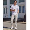 image:imageCOOFANDY Mens Casual Joggers Pants Elastic Drawstring Chino Cargo Pants Hiking Outdoor Track SweatpantsLight Grey