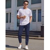 image:imageCOOFANDY Mens Casual Joggers Pants Elastic Drawstring Chino Cargo Pants Hiking Outdoor Track SweatpantsNavy Blue