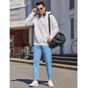 image:imageCOOFANDY Mens Casual Joggers Pants Elastic Drawstring Chino Cargo Pants Hiking Outdoor Track SweatpantsSky Blue