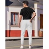 image:imageCOOFANDY Mens Casual Joggers Pants Elastic Drawstring Chino Cargo Pants Hiking Outdoor Track SweatpantsWhite