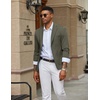 image:imageCOOFANDY Mens Casual Knit Blazer Slim Fit Lightweight Sport Coat Stretch Two Button Suit JacketArmy Green