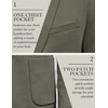 image:imageCOOFANDY Mens Casual Knit Blazer Slim Fit Lightweight Sport Coat Stretch Two Button Suit JacketArmy Green