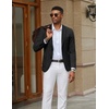 image:imageCOOFANDY Mens Casual Knit Blazer Slim Fit Lightweight Sport Coat Stretch Two Button Suit JacketBlack