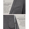 image:imageCOOFANDY Mens Casual Knit Blazer Slim Fit Lightweight Sport Coat Stretch Two Button Suit JacketDark Gray