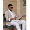 image:imageCOOFANDY Mens Casual Knit Blazer Slim Fit Lightweight Sport Coat Stretch Two Button Suit JacketKhaki