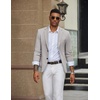 image:imageCOOFANDY Mens Casual Knit Blazer Slim Fit Lightweight Sport Coat Stretch Two Button Suit JacketLight Grey