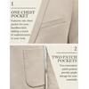 image:imageCOOFANDY Mens Casual Knit Blazer Slim Fit Lightweight Sport Coat Stretch Two Button Suit JacketLight Khaki