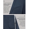 image:imageCOOFANDY Mens Casual Knit Blazer Slim Fit Lightweight Sport Coat Stretch Two Button Suit JacketNavy Blue