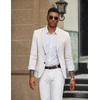 image:imageCOOFANDY Mens Casual Knit Blazer Slim Fit Lightweight Sport Coat Stretch Two Button Suit JacketWhite