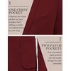 image:imageCOOFANDY Mens Casual Knit Blazer Slim Fit Lightweight Sport Coat Stretch Two Button Suit JacketWine Red