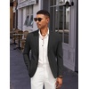 image:imageCOOFANDY Mens Casual Linen Blazer Jacket Lightweight Sport Coats Two Button Suit JacketsBlack