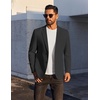 image:imageCOOFANDY Mens Casual Linen Blazer Jacket Lightweight Sport Coats Two Button Suit JacketsBlack
