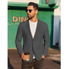 image:imageCOOFANDY Mens Casual Linen Blazer Jacket Lightweight Sport Coats Two Button Suit JacketsDeep Grey