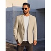 image:imageCOOFANDY Mens Casual Linen Blazer Jacket Lightweight Sport Coats Two Button Suit JacketsKhaki