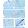 image:imageCOOFANDY Mens Casual Linen Blazer Jacket Lightweight Sport Coats Two Button Suit JacketsLight Blue