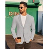 image:imageCOOFANDY Mens Casual Linen Blazer Jacket Lightweight Sport Coats Two Button Suit JacketsLight Grey