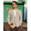 image:imageCOOFANDY Mens Casual Linen Blazer Jacket Lightweight Sport Coats Two Button Suit JacketsLight Khaki
