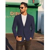 image:imageCOOFANDY Mens Casual Linen Blazer Jacket Lightweight Sport Coats Two Button Suit JacketsNavy Blue