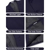image:imageCOOFANDY Mens Casual Linen Blazer Jacket Lightweight Sport Coats Two Button Suit JacketsNavy Blue
