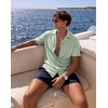 image:imageCOOFANDY Mens Casual Shirts Short Sleeve Button Down Shirts Fashion Textured Summer Beach ShirtLight Green