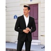 image:imageCOOFANDY Mens Casual Sport Coat Regular Fit Lightweight Blazers Jacket Two Button Business Suit JacketsBlack