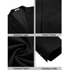 image:imageCOOFANDY Mens Casual Sport Coat Regular Fit Lightweight Blazers Jacket Two Button Business Suit JacketsBlack