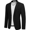 image:imageCOOFANDY Mens Casual Sport Coat Regular Fit Lightweight Blazers Jacket Two Button Business Suit JacketsBlack
