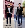image:imageCOOFANDY Mens Casual Sport Coat Regular Fit Lightweight Blazers Jacket Two Button Business Suit JacketsBlack