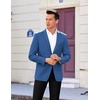 image:imageCOOFANDY Mens Casual Sport Coat Regular Fit Lightweight Blazers Jacket Two Button Business Suit JacketsDark Blue