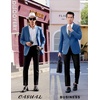 image:imageCOOFANDY Mens Casual Sport Coat Regular Fit Lightweight Blazers Jacket Two Button Business Suit JacketsDark Blue