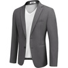 image:imageCOOFANDY Mens Casual Sport Coat Regular Fit Lightweight Blazers Jacket Two Button Business Suit JacketsDark Grey