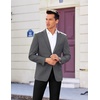 image:imageCOOFANDY Mens Casual Sport Coat Regular Fit Lightweight Blazers Jacket Two Button Business Suit JacketsDark Grey