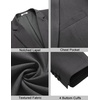 image:imageCOOFANDY Mens Casual Sport Coat Regular Fit Lightweight Blazers Jacket Two Button Business Suit JacketsDark Grey