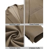 image:imageCOOFANDY Mens Casual Sport Coat Regular Fit Lightweight Blazers Jacket Two Button Business Suit JacketsKhaki