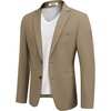 image:imageCOOFANDY Mens Casual Sport Coat Regular Fit Lightweight Blazers Jacket Two Button Business Suit JacketsKhaki