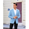 image:imageCOOFANDY Mens Casual Sport Coat Regular Fit Lightweight Blazers Jacket Two Button Business Suit JacketsLight Blue