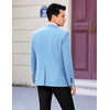image:imageCOOFANDY Mens Casual Sport Coat Regular Fit Lightweight Blazers Jacket Two Button Business Suit JacketsLight Blue