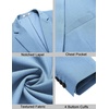 image:imageCOOFANDY Mens Casual Sport Coat Regular Fit Lightweight Blazers Jacket Two Button Business Suit JacketsLight Blue