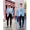 image:imageCOOFANDY Mens Casual Sport Coat Regular Fit Lightweight Blazers Jacket Two Button Business Suit JacketsLight Blue