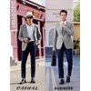 image:imageCOOFANDY Mens Casual Sport Coat Regular Fit Lightweight Blazers Jacket Two Button Business Suit JacketsLight Grey